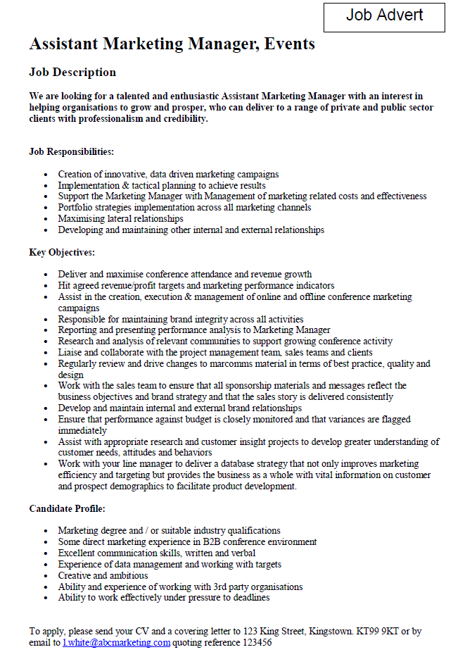 Speculative job cover letter