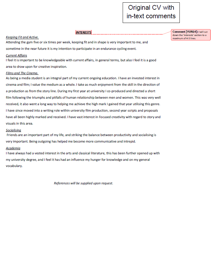 cv for shop assistant