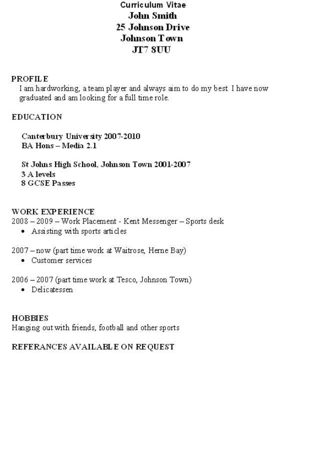 tesco cv